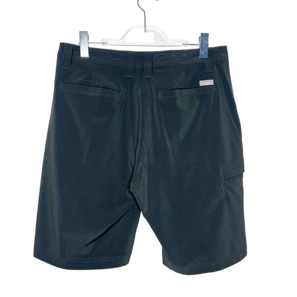 COLUMBIA Dri Wick Board Short Mid Rise Straight Regular Fit Green Size 34W x 10L - Picture 2 of 7